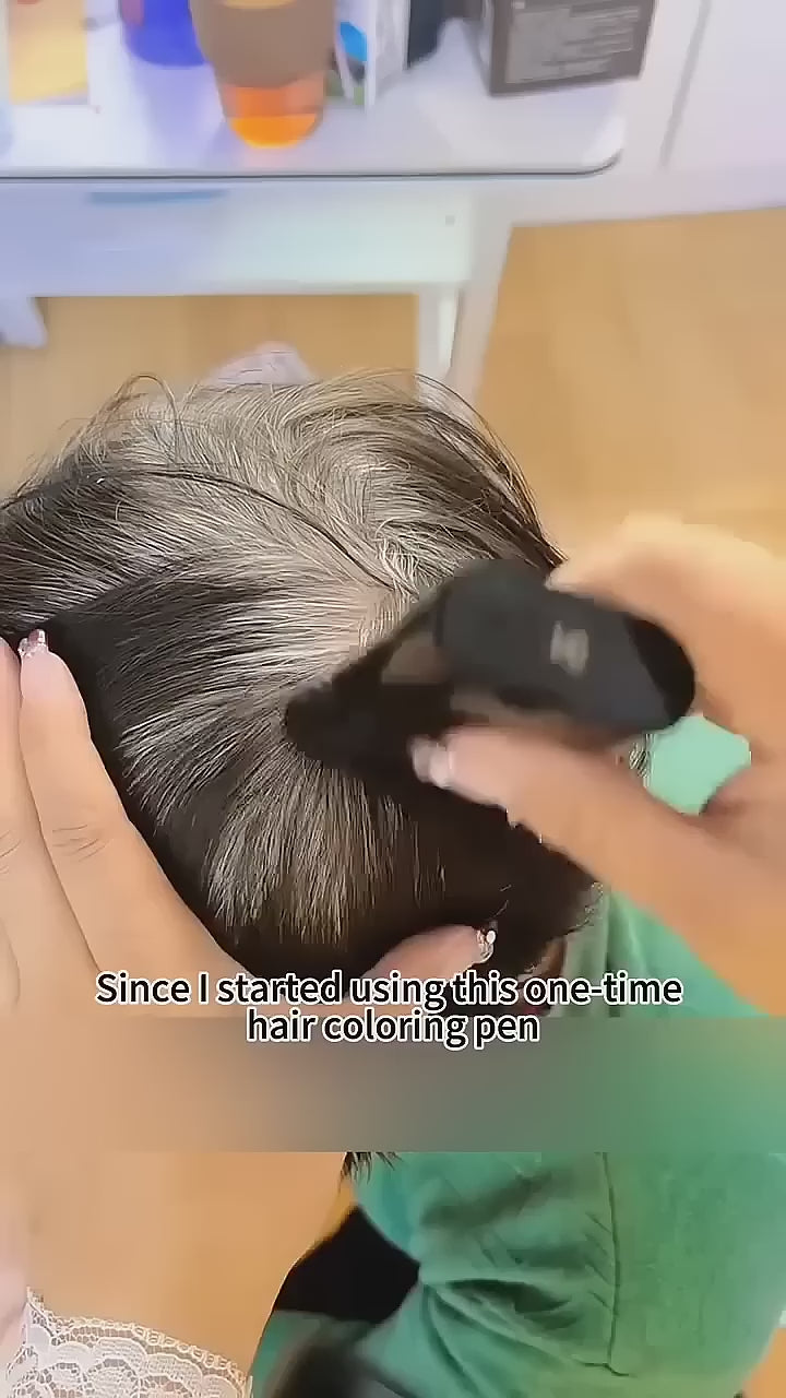 Instant Hair Dye Stick with Built-in Comb, Gray Hair Dye, 2-in-1 Touch-Up Comb